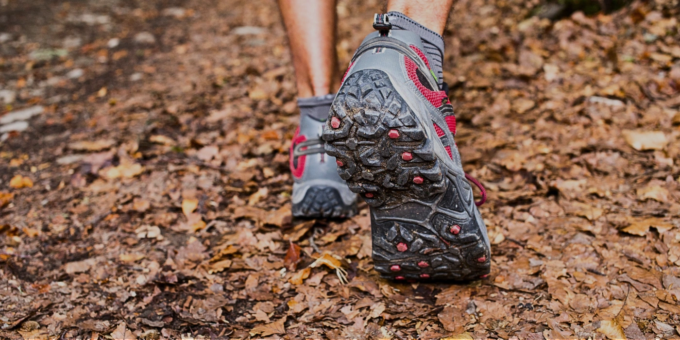A hiker walking along a designated jungle trail in Taman Negara National Park