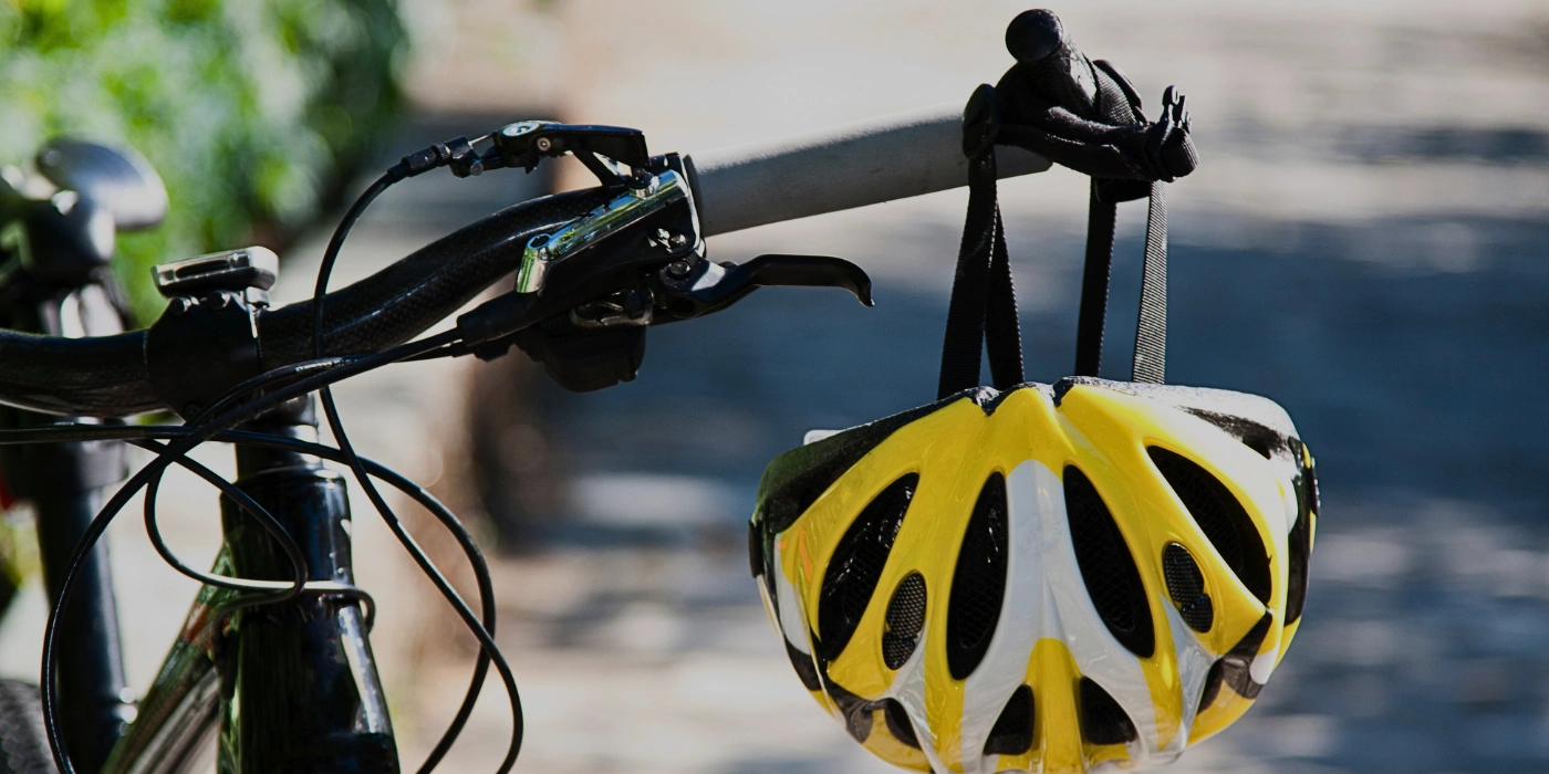 cycling gear (helmet and bicycle) all set for the 3D2N Tabin Cycling Tour
